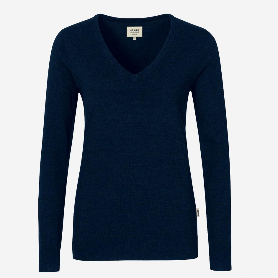 134 Dames Merino Wool V-Neck Pullover