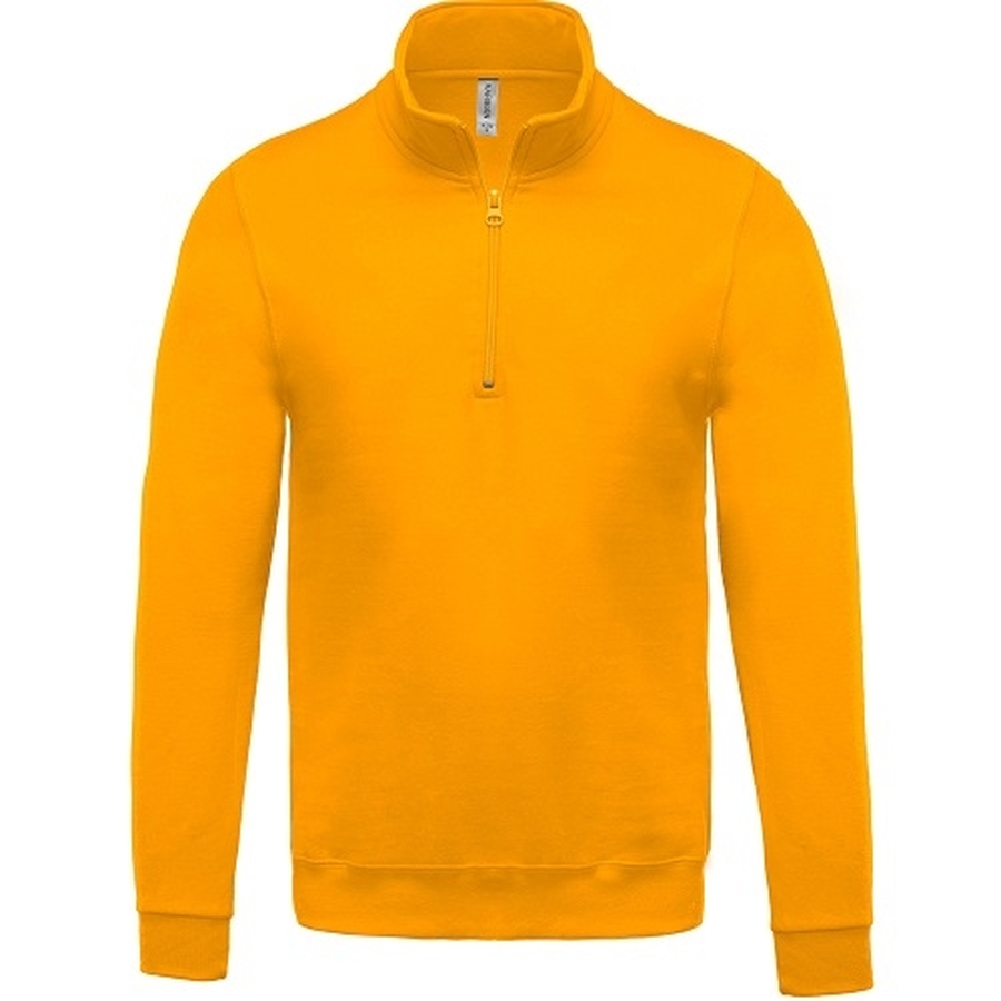 Sweatshirt met korte zipper