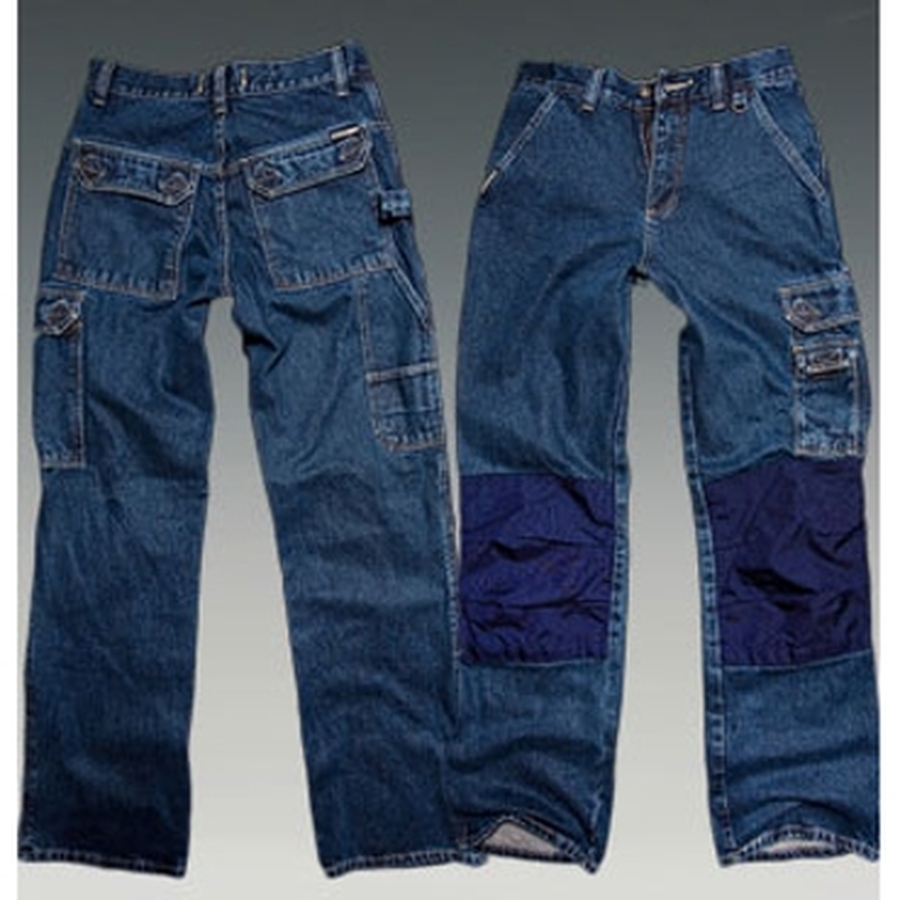 Jeans met kniestukken