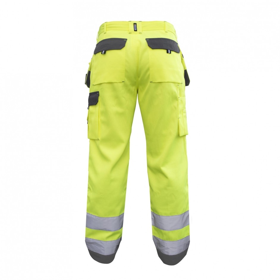 Dassy Glasgow hoge zichtbaarheidswerkbroek met holsterzakken