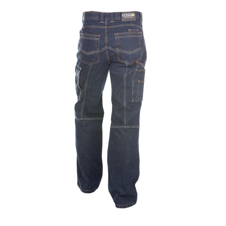 Dassy Knoxville denim werkbroek met kniestukken