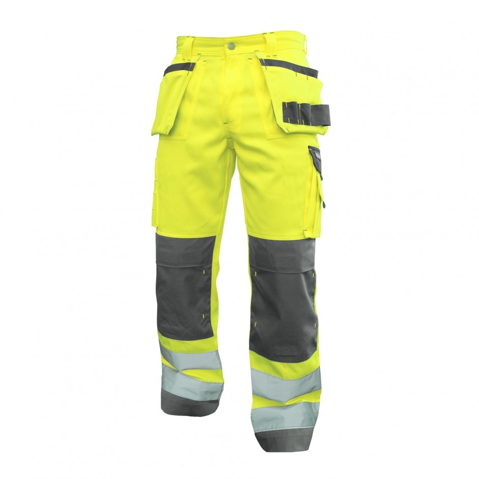 Dassy Glasgow hoge zichtbaarheidswerkbroek met holsterzakken
