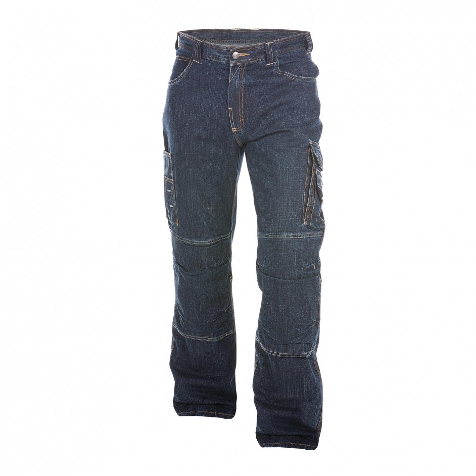 Dassy Knoxville denim werkbroek met kniestukken