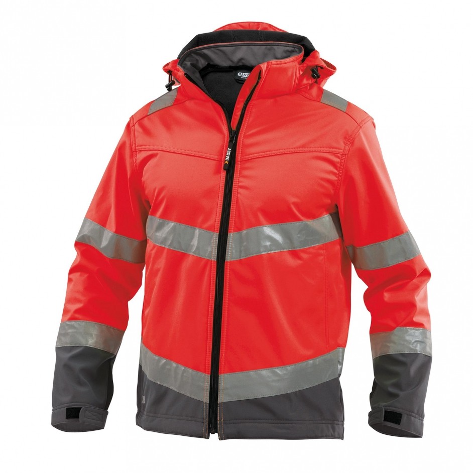 Dassy Malaga hoge zichtbaarheids softshell jack