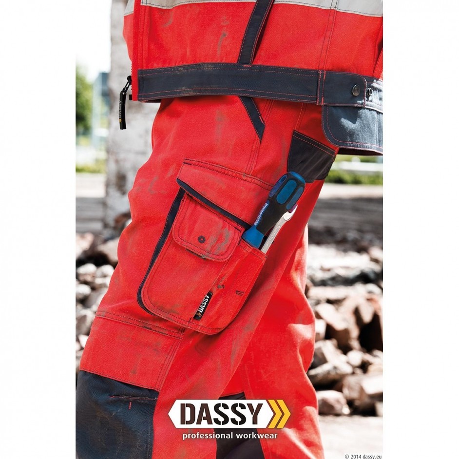 Dassy Chicago hoge zichtbaarheidswerkbroek met kniestukken