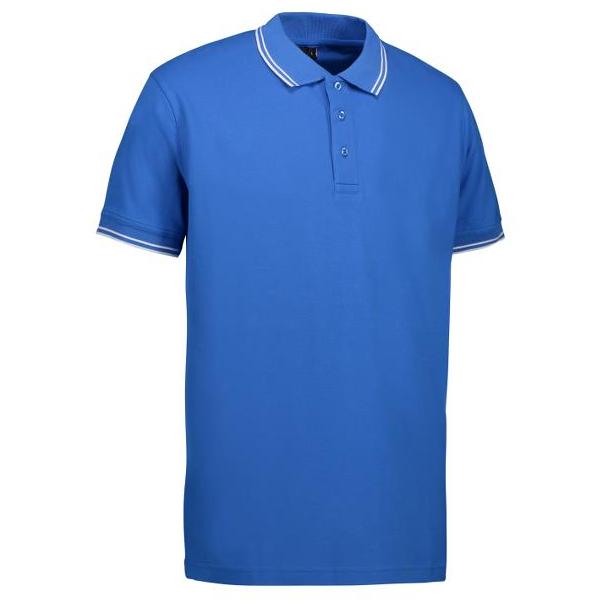 ID Heren stretch polo met contrast 0522