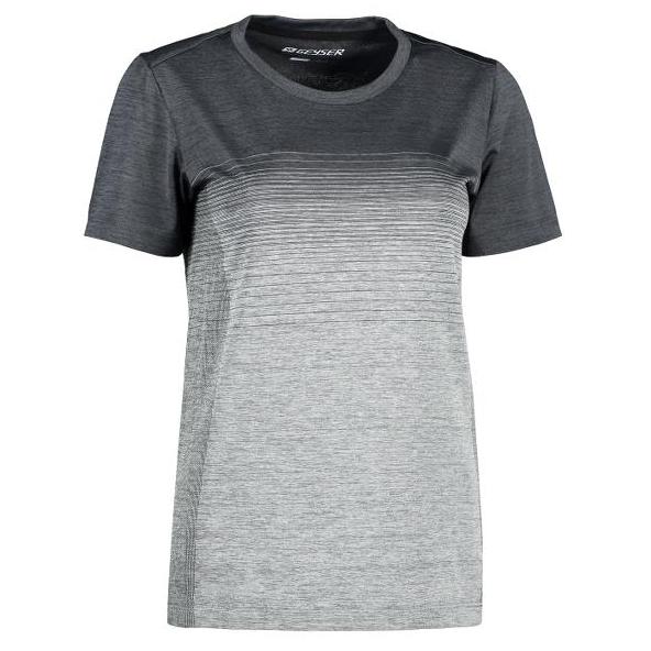 ID Geyser Dames Naadloos Gestreept T-shirt