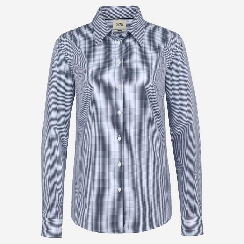 124 Long-sleeved Vichy checked blouse 124 Long-sleeved Vichy checked blouse