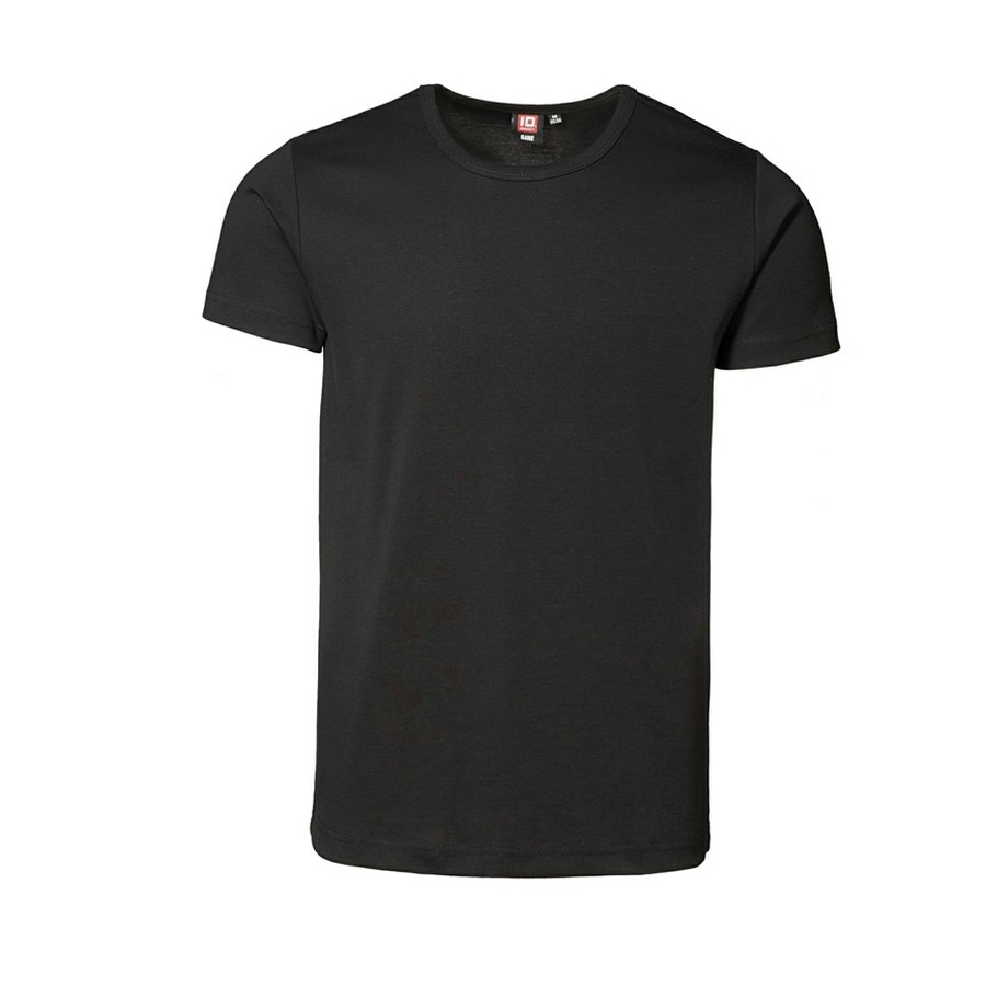 1x1 Rib T-Shirt Slimline model ronde hals en korte mouwen